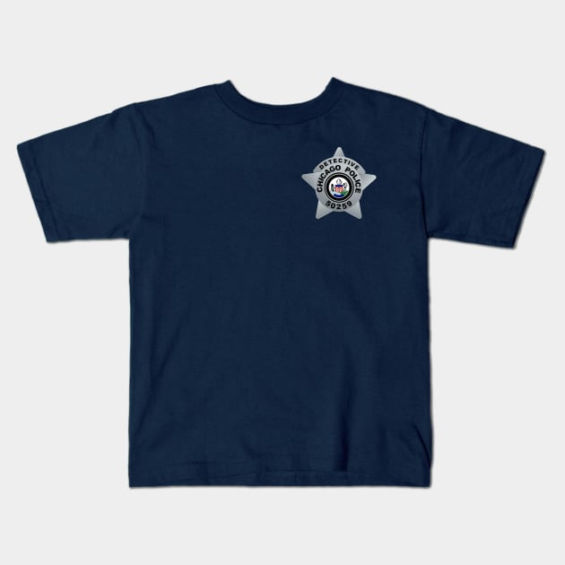 CHICAGO P.D. BADGE - 50259 - DETECTIVE - ANTONIO DAWSON - JON SEDA Kids T-Shirt by emilybraz7